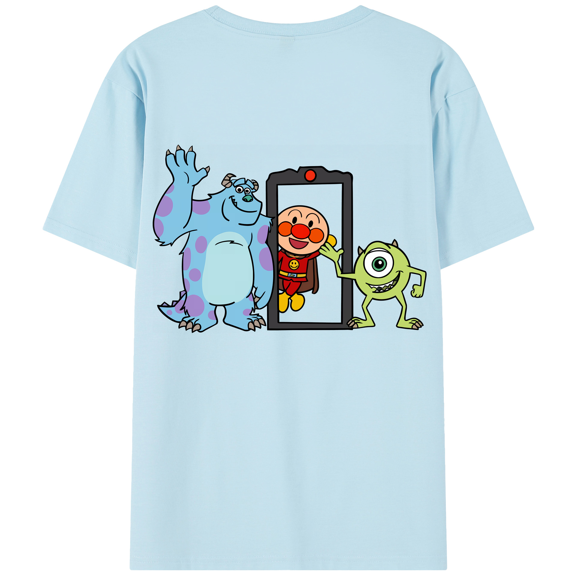（画像用） アンパンマン Anpanman 綿100％半袖Tシャツ（背面プリント）